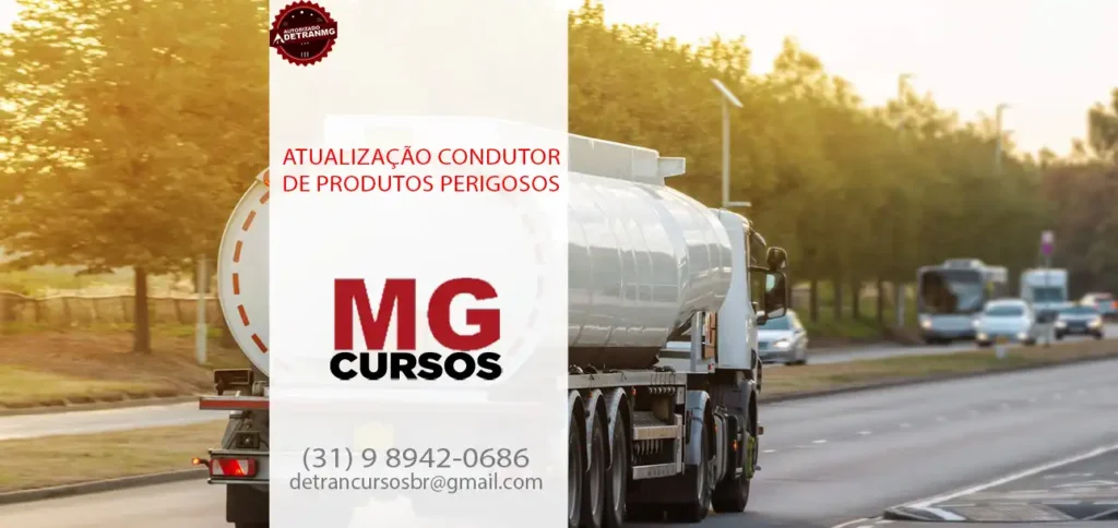Atualização condutor de produtos perigosos